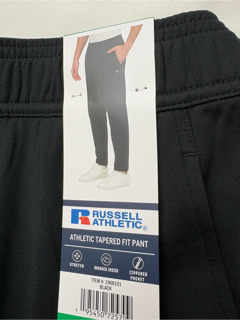 Russell Athletic Black Athletic Tapered Joggers